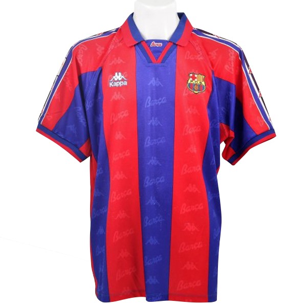 Camiseta Barcelona Primera equipación Retro 1996 1997 Azul Rojo
